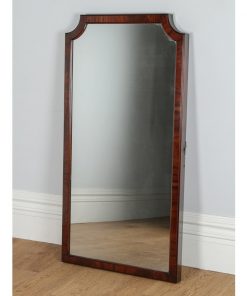 Antique Victorian Mahogany Wall / Floor Standing / Cheval Rectangular Mirror (Circa 1860)