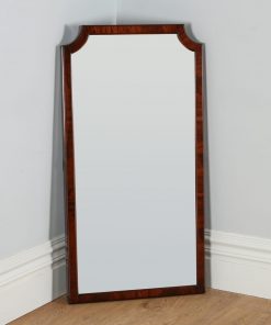 Antique Victorian Mahogany Wall / Floor Standing / Cheval Rectangular Mirror (Circa 1860)