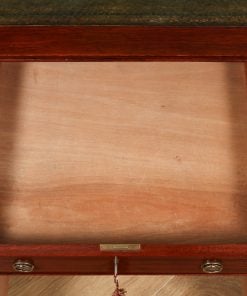 Antique Edwardian 4ft 3” Mahogany & Green Leather Partners Desk (Circa 1890 - 1910)
