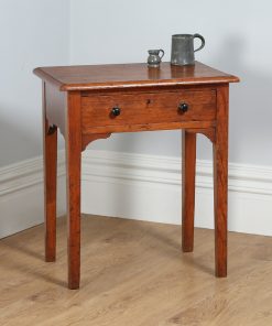 Antique Victorian English Pitch Pine Side / Hall Occasional Table (Circa 1860)