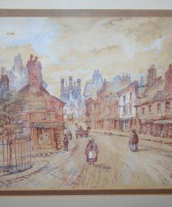 Antique Watercolour Chester Painting (c. 1886)