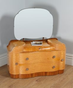 Art Deco Style Birds Eye Maple Dressing Table by Supersuite (Circa 1960)