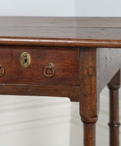 Antique Georgian 18th Century English Country Oak Side Table (Circa 1720)