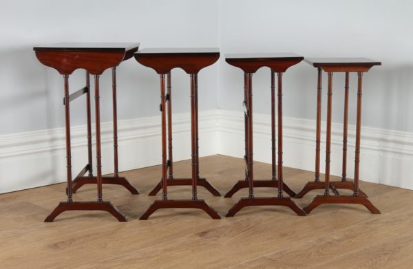 Edwardian Quartetto Mahogany Nest of Tables (Circa 1900)