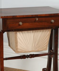 Antique Regency Rosewood Ladies Sewing Worktable (Circa 1820)