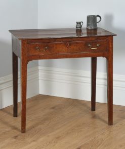 Antique English George III Country Oak Side / Hall Table (Circa 1800)- yolagray.com