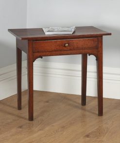Antique English Georgian Oak Country Side Table (Circa 1790) - yolagray.com