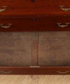 Antique Anglo Indian Victorian Colonial Teak & Brass Military Campaign Chest of Drawers (Circa 1840)- yolagray.com