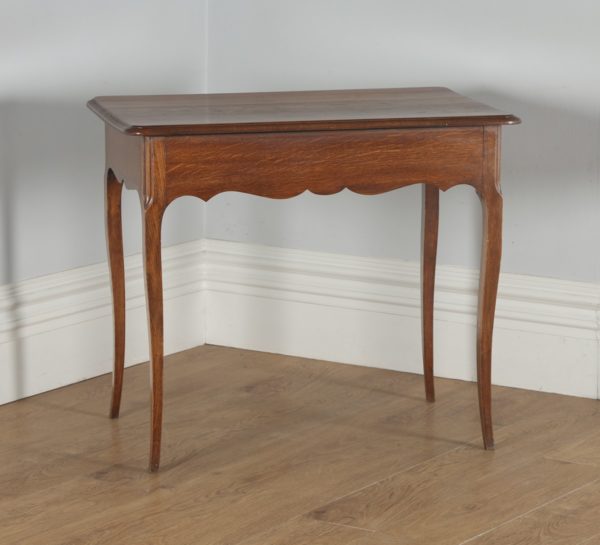 Antique French Louis Style Oak Provincial Side / Hall Table (Circa 1890) - yolagray.com
