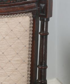 Antique French Pair of Louis XVI Style Walnut Salon Occasional Armchairs (Circa 1880)- yolagray.com