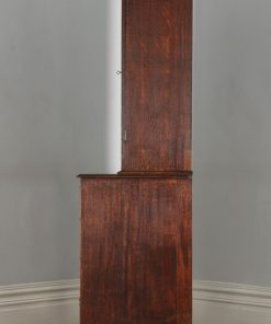 Antique English Georgian Oak Bookcase Cupboard Incorporating a Chest of Drawers (Circa 1800) - yolagray.com