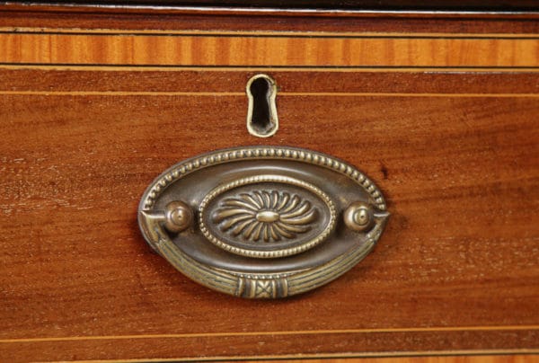 Antique English Georgian Regency Flame Mahogany Linen Press Wardrobe Cupboard (Circa 1820)- yolagray.com