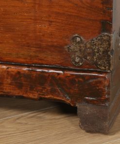 Antique Spanish Pitch Pine Boarded Sword Chest Coffer / Trunk (Circa 1800)- yolagray.com