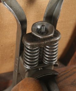 Antique English Edwardian Oak & Green Leather Revolving Office Desk Arm Chair (Circa 1910)- yolagray.com