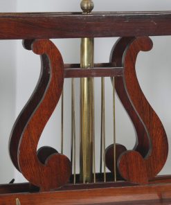 Antique English William IV Rosewood & Brass Adjustable Lyre Duet Music Stand (Circa 1835) - yolagray.com