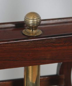 Antique English William IV Rosewood & Brass Adjustable Lyre Duet Music Stand (Circa 1835) - yolagray.com
