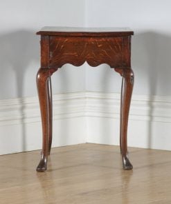 Antique English 18th Century Georgian Oak Occasional Side Hall Lowboy Table (Circa 1740) - yolagray.com